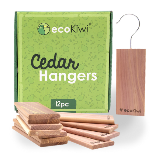 Cedar hangers that repel clothes moths